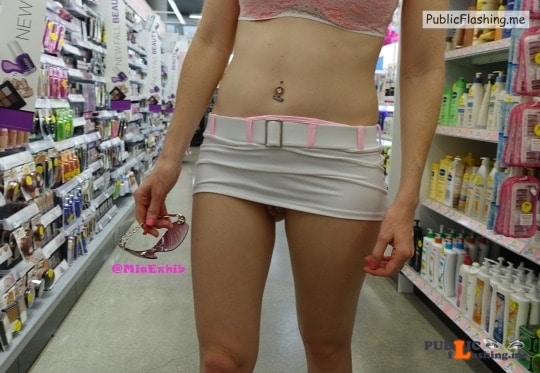 No panties Suggestion maybe more of the going commando shopping some nice upskirts :) pantiesless Public Flashing