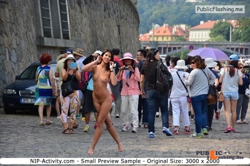Public nudity photo nude girls in public: NIP Activity:  Drahomira     Series... Public Flashing