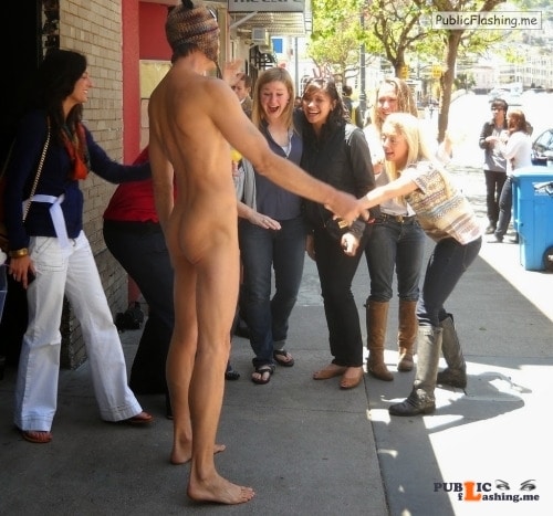 Public nudity photo cfnmgirls:Cfnm Exhibitionist Jerks Off While Talking To Girl On... Public Flashing