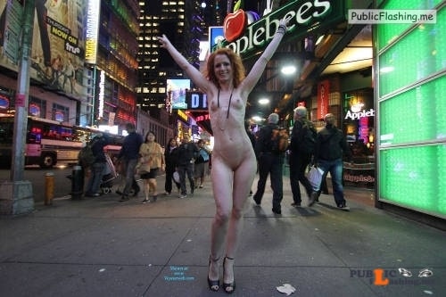 Public nudity photo p s s: Vienna   Nue York New York Slut strutting redhead… Follow... Public Flashing