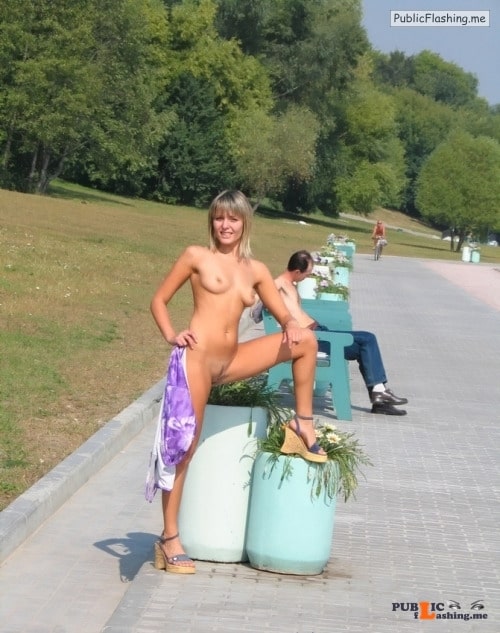 Public nudity photo naughty stella: Follow me for more public exhibitionists:... Public Flashing