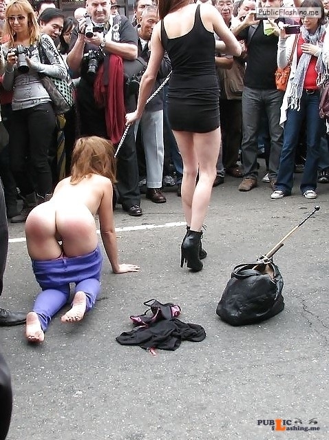 Public nudity photo crueldominantmale:Exposed for public entertainment.  Follow me... Public Flashing