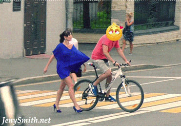 Public nudity photo youngenf: enfcaptions: When the bicyclist passed Jenny his... Public Flashing