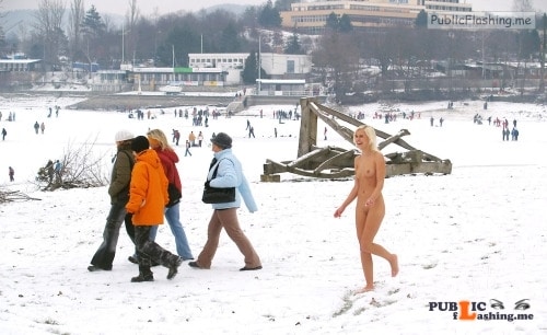 Public nudity photo tanallover:Bareness … brrr Follow me for more public... Public Flashing