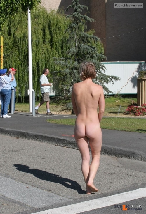 Public nudity photo kinkissx:crossing the street Follow me for more public... Public Flashing
