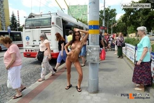 Public nudity photo I always particularly enjoy nudity pictured on the places I know... Public Flashing