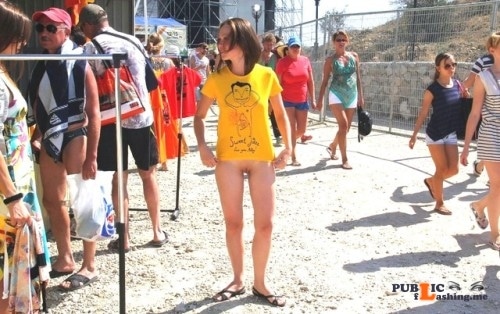 Public nudity photo See more public exhibitionists on... Public Flashing
