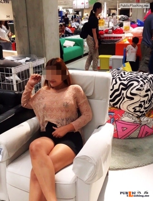 spreadlovemakefriends: Sneak preview of our IKEA shopping... flashing in public picture Public Flashing