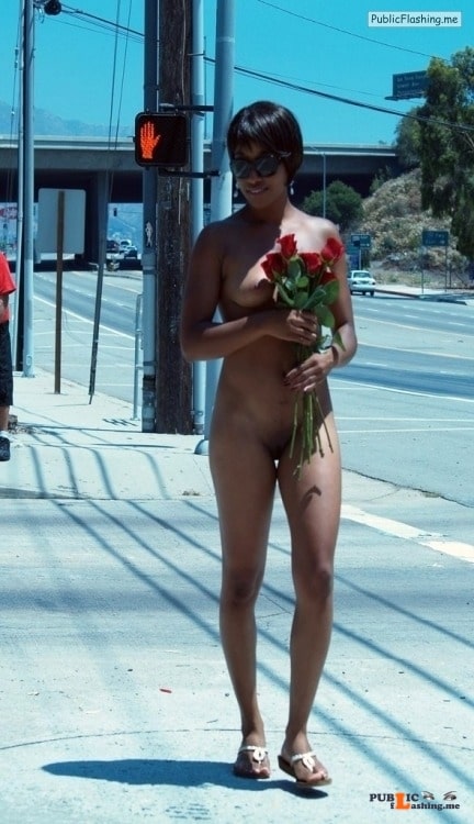 Public nudity photo tha nana: Roses for the lady. The NANA Follow me for more... Public Flashing