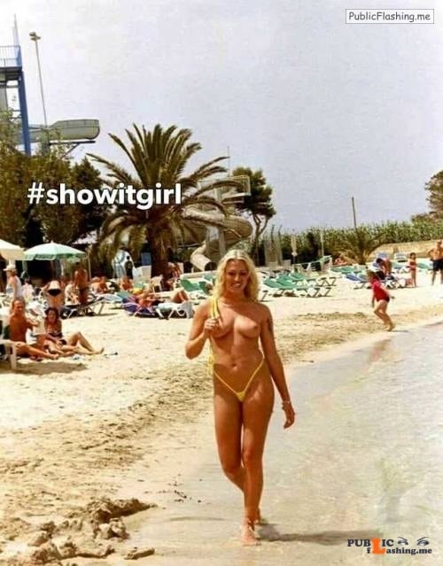 Public nudity photo Naked public beach fun Follow tumblr link below for... Public Flashing