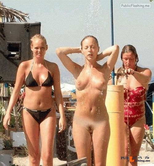 Public nudity photo groupofnakedgirls:Want to see more groups of naked girls? Follow... Public Flashing