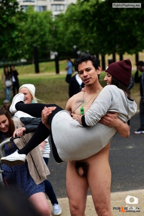Public nudity photo walkingandswinging: Want a lift? Try public CFNM! Follow me for... Public Flashing