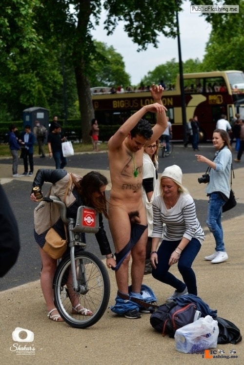 Public nudity photo walkingandswinging: That’s it! Strip ‘em in the streets!! Follow... Public Flashing