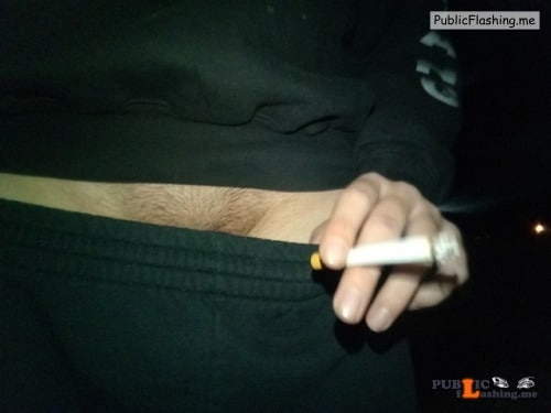 No panties those dragon tails: A quick flash from last night. pantiesless Public Flashing