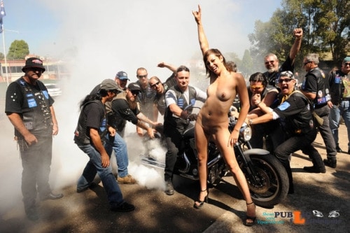 Public nudity photo omg l00k at me:Biker Festivals Burnout!! Follow me for more... Public Flashing