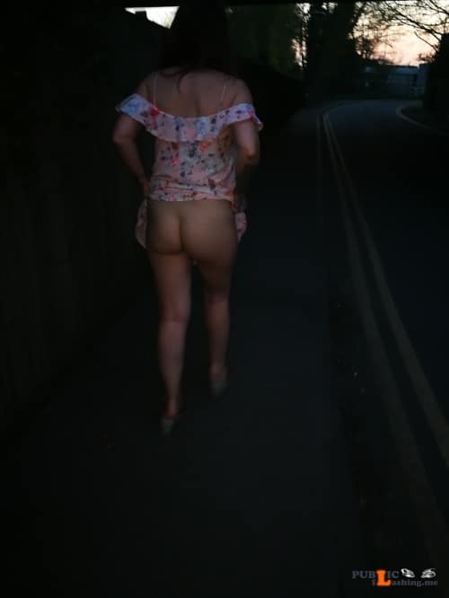 No panties richaz69: Marlow 2018   8 Road side flash pantiesless Public Flashing