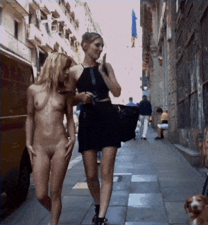 Exposed in public Leashed & shown off… Public Flashing
