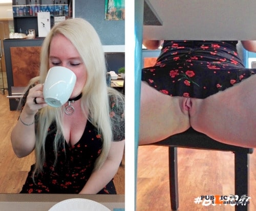 No panties mastersbuttcat: #buttcat during the breakfast in a hotel.... pantiesless Public Flashing