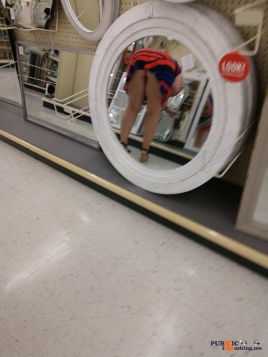 No panties allaboutthefun32: We continued our fun while we were shopping ? pantiesless Public Flashing