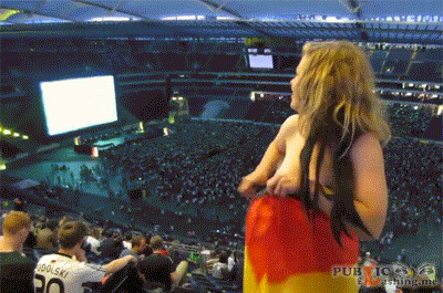 nude milf grabs cock - Nude blonde with German flag flashing nude in sports arena Smiling college girl is flashing totally nude in fully crowded sports arena, holding German flag in her hands. Blonde cutie was caped with German flag and when her boy gave... - Amateur