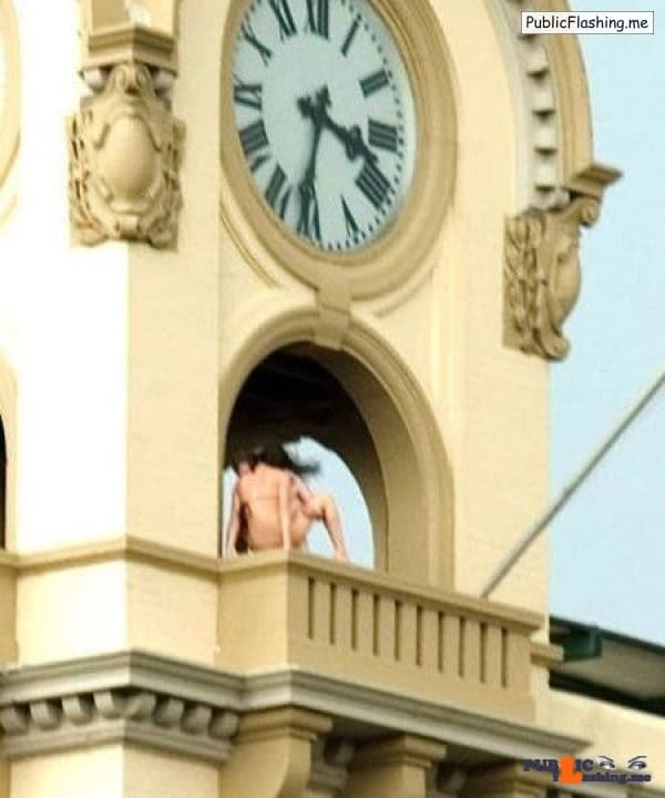 Caught in sex on town clock tower Public Flashing