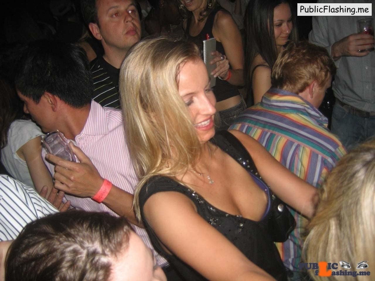 Amateur: Nice nip slip on college party Naughty nipple of beautiful college girl almost caught on a party. Nip slip photos are always interesting to all men and girls and this one was captured accidentally while this cute beauty who looks like Britney...