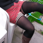 mini skirt milf gif