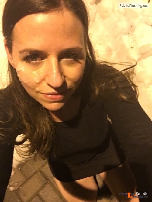 Outdoor nude selfshot thedaleysmut: Facial New Years. First facial of 2017. Public Flashing