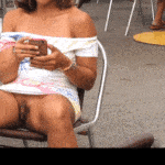 bottomless girl in public