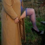 women flashing stocking tops