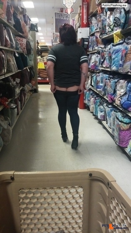 Public Flashing Photo Feed  : No panties Couldn’t get a second picture. Busy store Well maybe next time… pantiesless