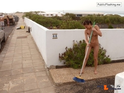 Public Flashing Photo Feed  : Public nudity photo arturotik:If you’re a nudist, coming out naked to sweep your…