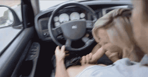 Blowjob: Blonde teen public blowjob in driving car GIF Beautiful teen blonde is sucking big dick of her BF in driving car. Lucky guy is getting the blowjob from a dream. Every man imagine to have a big cock like this...