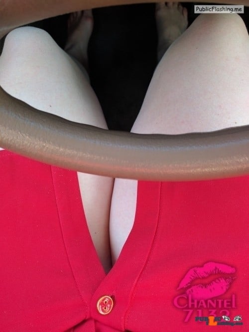 Public Flashing Photo Feed  : No panties chantel7132-original: While driving home from work tonight. … pantiesless