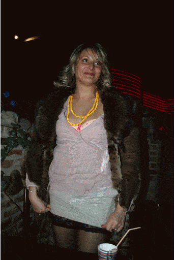 hot pussy flash public - Panties less blonde wife flashing pussy and smiling Sexy hot wife flashing pussy and black stocking in public place with a big smile on her beautiful face. She is drinking some shots at a club while wearing no panties and... - Amateur