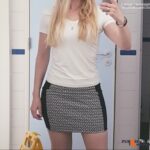 micro skirt no panties gif