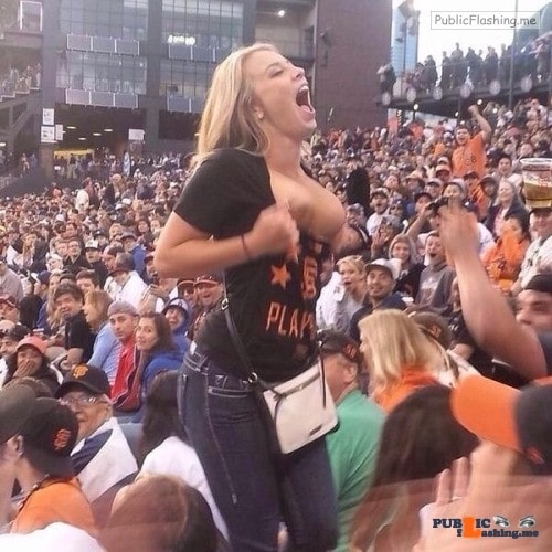 Public Flashing Photo Feed: Exposed in public Go Giants!…