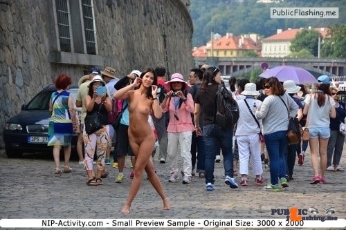 hand bra nips up skurt nude the chive gif - Public nudity photo nude-girls-in-public: NIP-Activity:  Drahomira  –  Series… - Public Flashing Photo Feed
