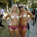 tits out at festival