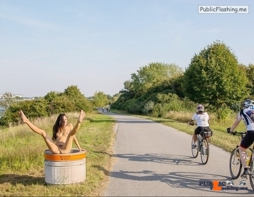 bf 718 bike - Public nudity photo Follow me for more public exhibitionists:… - Public Flashing Photo Feed