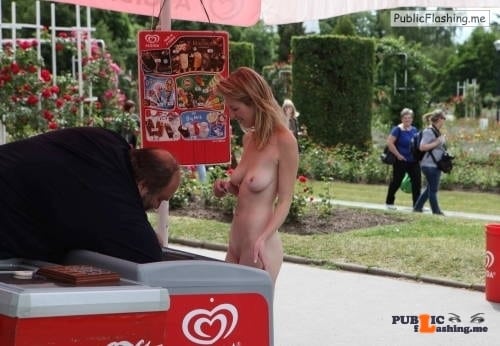 Cream pie - Public nudity photo pizzadare: nakedgirlsdoingstuff: Buying ice cream in the… - Public Flashing Photo Feed