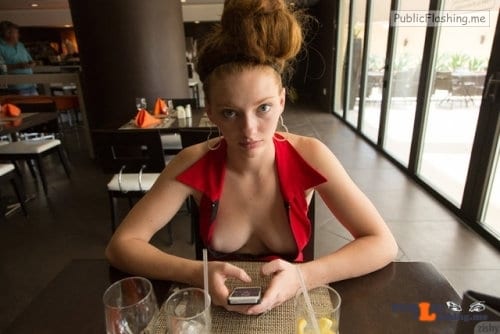 teen accidentally flashes boobs gif - Flashing in public photo Photo - Public Flashing Photo Feed