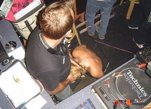 exposed crotch dining - Exposed in public DJ head… - Public Flashing Photo Feed