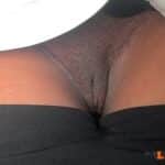 woman flashing panties