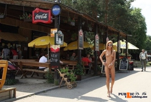 brunette public cafe pussy - Public nudity photo Follow me for more public exhibitionists:… - Public Flashing Photo Feed