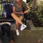 women no underwear in public