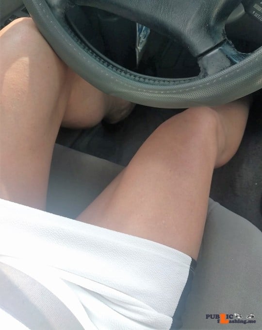 Public Flashing Photo Feed  : No panties A playful ride home… pantiesless