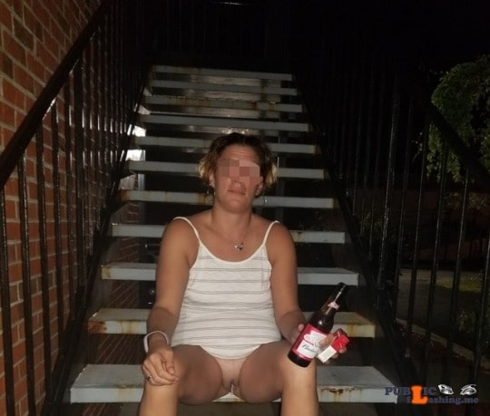 Public Flashing Photo Feed  : No panties hisharley-herjoker: Flashing outside of the motel pantiesless