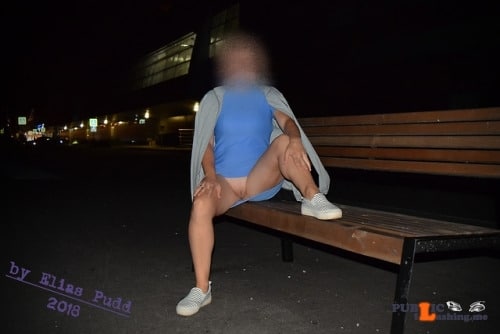 Public Flashing Photo Feed  : No panties eliaspudd: One August night. City. Embankment…. pantiesless