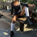 Young Ebony Public Tease